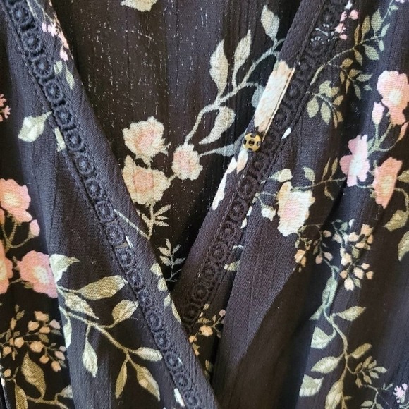 AMERICAN rag floral faux wrap dress plus size 2X - Picture 2 of 9